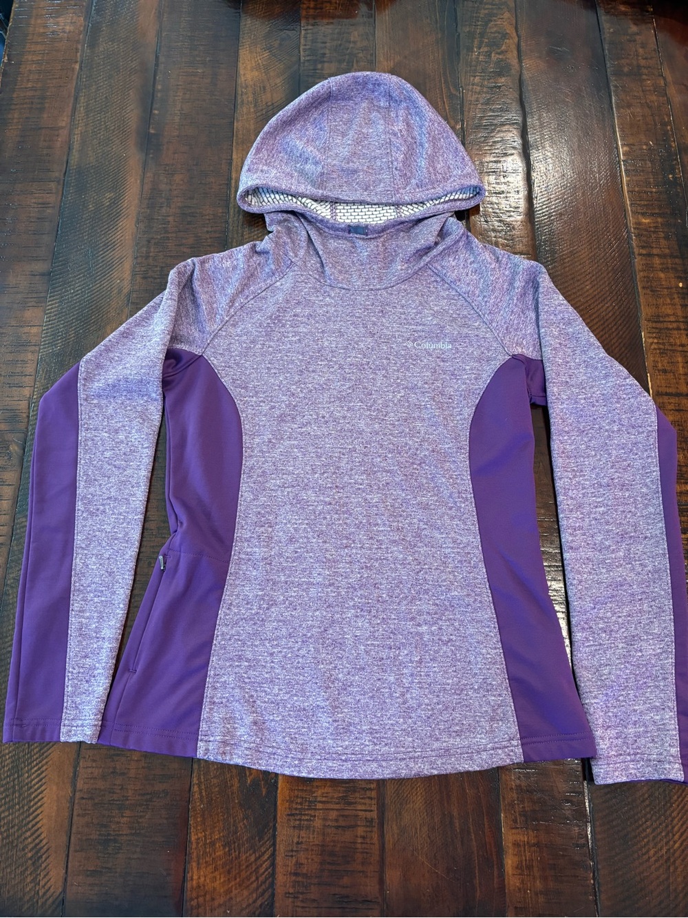 Columbia Women's Light Grid Fleece Cowl Neck  Hoodie - Small